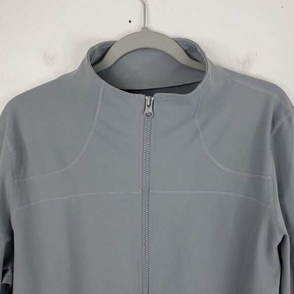 Zyia Active Fitted Sweatshirt Half Zip Light Gray Athleisure Womens XXXXL - Picture 3 of 9
